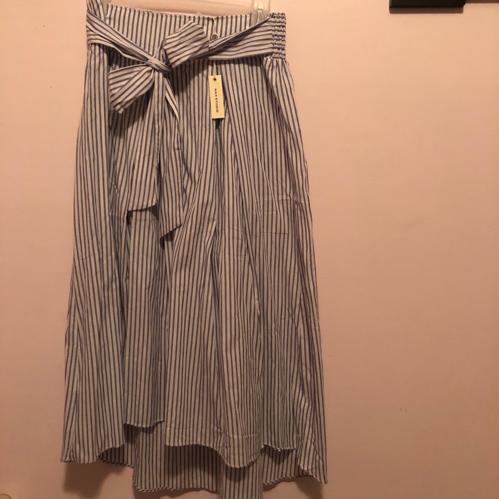 Striped High-Waisted Skirt